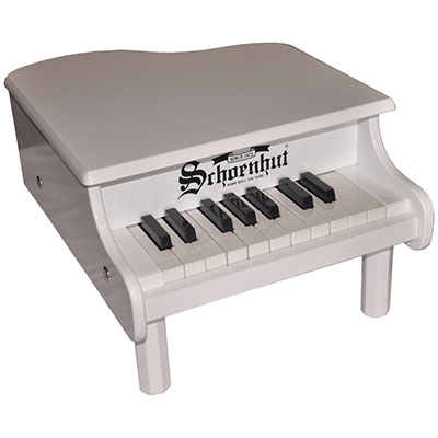 18-Key White "Mini Grand" Piano