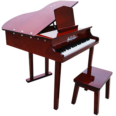 37-Key Mahogany "Concert Grand" Piano and Bench