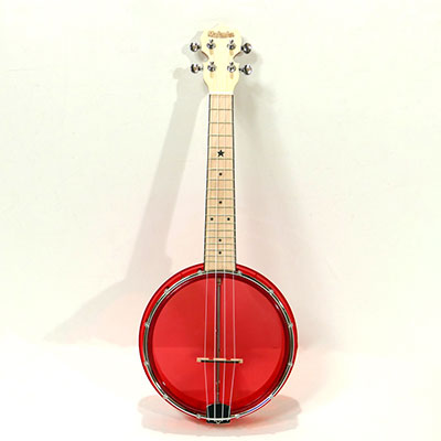 MaAmAa Banjo Ukulele Plastic Clear