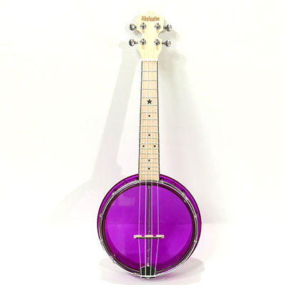 MaAmAa Banjo Ukulele Plastic Clear