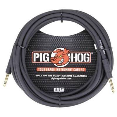 Pig Hog 18.5’- 8mm Inst. Cable1/4”-1/4”
