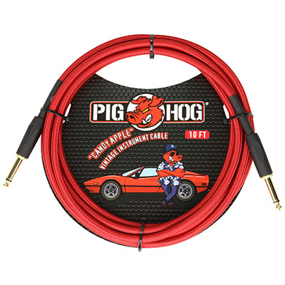 Pig Hog ”Candy Apple”- 10ftVintage Series Inst Cable