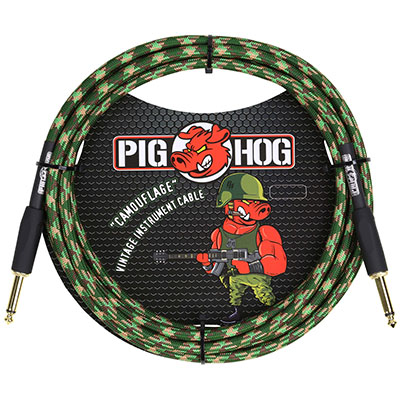 Pig Hog ”Camouflage” - 10ftVintage Series Inst Cable