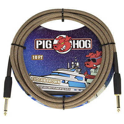 Pig Hog ”Tuscan Brown”- 10ftVintage Series Inst Cable