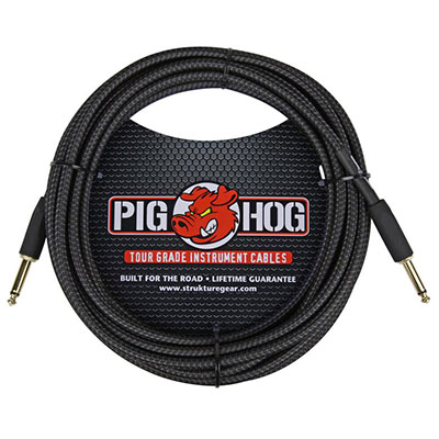 PIGHOG CABLE Vintage Series Black Woven 20ft