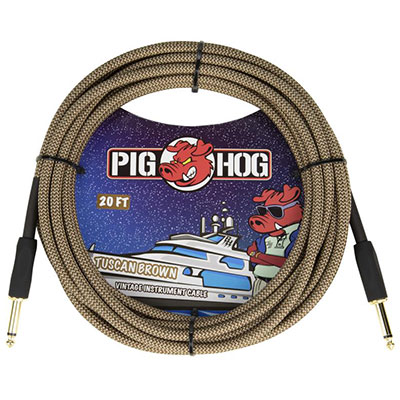 PIGHOG CABLE Vintage Series Tuscan Brown 20ft