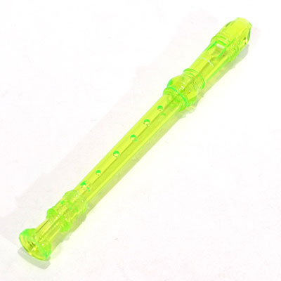 プラスチック製ソプラノリコーダー（スケルトン）