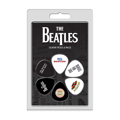 6 PACK THE BEATLES OFFICIAL LICENSING VARIETY PACK GUITAR PICKS