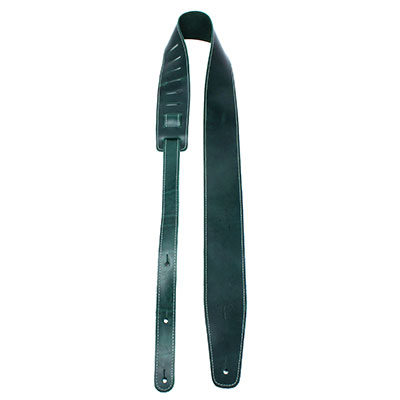 2.5” TEAL BASEBALL LEATHER GUITAR STRAP