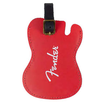 FENDER LUGGAGE TAG - DIRECT TO LEATHER PRINT -　GUITAR