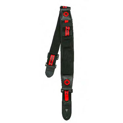 3.5" Neoprene Guitar Strap - Swiss Brand - Red