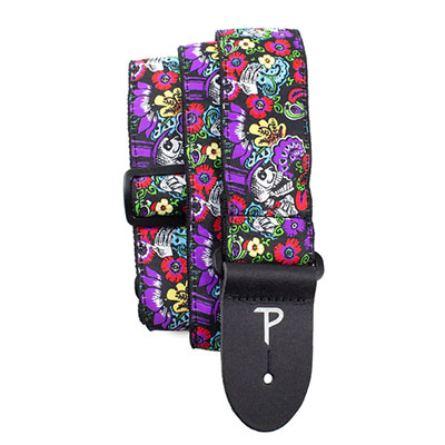 2" Jacquard Guitar Strap - Mardi Gras