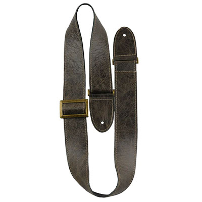 2" Italian Leather W/Vintage Hardware Vintage Brown