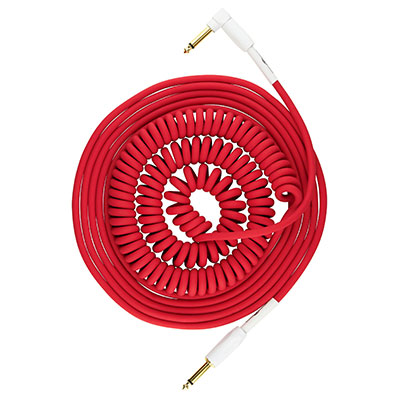 Pig Hog Half-Coil Cable 30ft Candy Apple Red