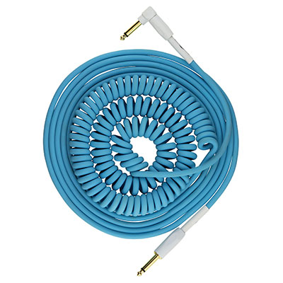Pig Hog Half-Coil Cable 30ft Daphne Blue