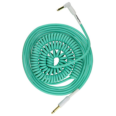 Pig Hog Half-Coil Cable 30ft Seafoam Green